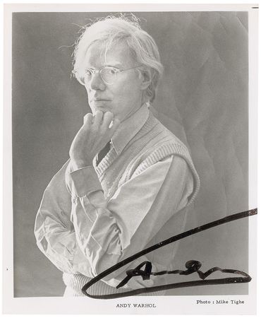 Lot #575 Andy Warhol Signed Photograph - Image 1