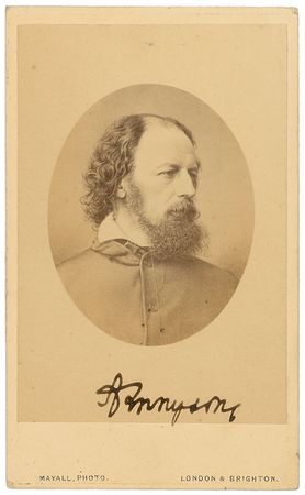 Lot #669 Alfred Lord Tennyson Signed Photograph - Image 1