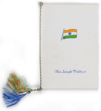 Lot #327 Jawaharlal Nehru Menu - Image 2