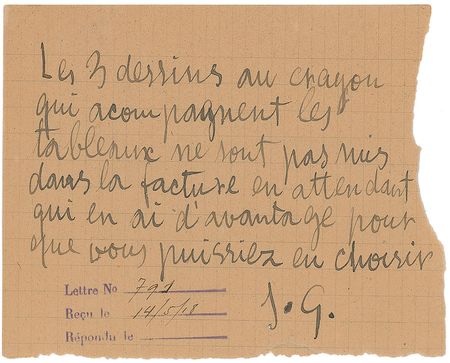 Lot #548 Juan Gris: Spain’s innovative cubist offers drawings to his dealer - Image 1