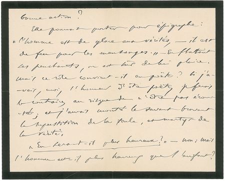 Lot #780 Camille Saint-Saens Handwritten Letter Signed - Image 3