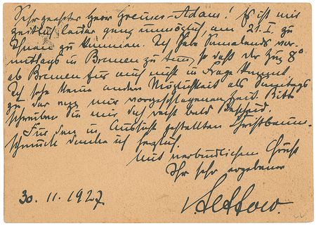 Lot #430 Paul von Lettow-Vorbeck Handwritten Letter Signed - Image 1