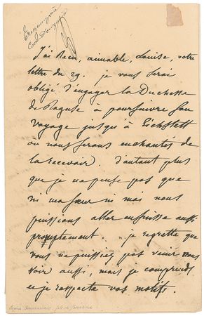 Lot #278 Eugene de Beauharnais Handwritten Letter Signed - Image 1