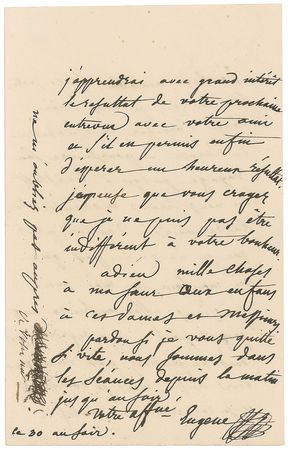 Lot #278 Eugene de Beauharnais Handwritten Letter Signed - Image 2