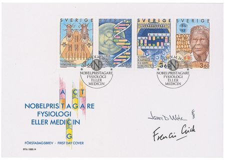 Lot #281 DNA: Watson and Crick First Day Cover - Image 2