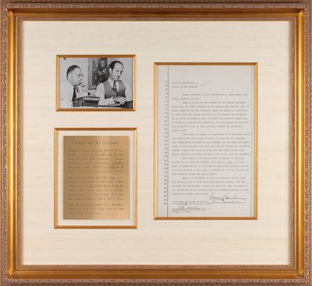 Lot #801 George and Ira Gershwin: Rare 1936 RKO agreement with both Gershwin brothers - Image 1