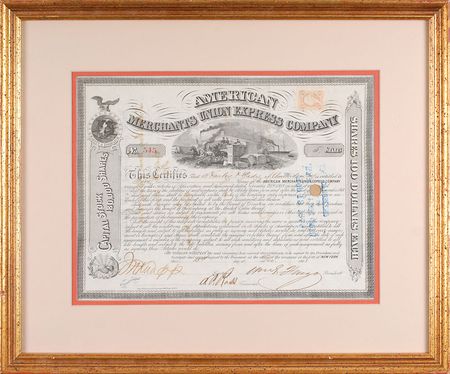 Lot #284 William Fargo Signed Document - Image 1