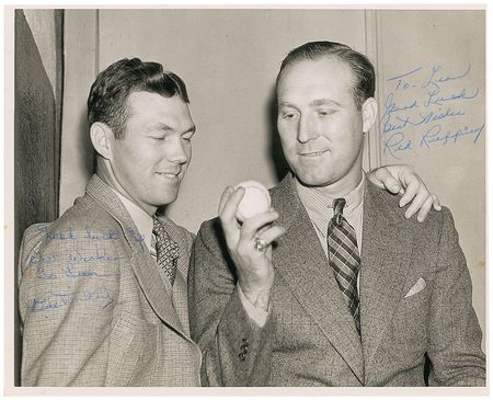 Lot #1022 Red Ruffing and Bill Dickey Signed Photograph - Image 2