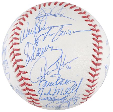 Lot #1017 NY Mets: 1986 Baseball - Image 3