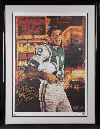 Lot #1015 Joe Namath Lithograph - Image 1