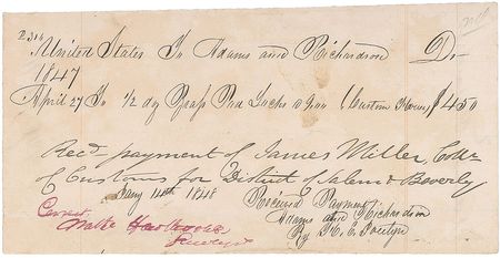 Lot #642 Nathaniel Hawthorne Signed Document - Image 2