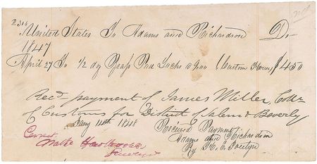 Lot #642 Nathaniel Hawthorne Signed Document - Image 1