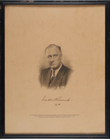Lot #47 Franklin D. Roosevelt Engraving - Image 2