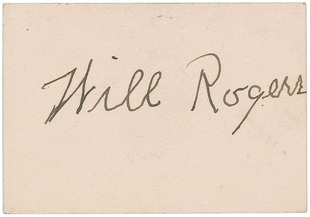 Lot #949 Will Rogers - Image 1