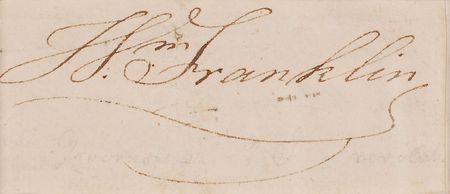 Lot #288 William Franklin Signature - Image 1