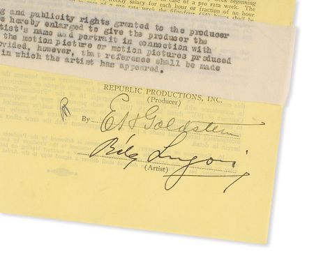 Lot #892 Bela Lugosi: Lugosi switches genres during the Hayes horror moratorium - Image 3