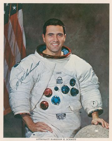 Lot #522 Harrison Schmitt Signed Photograph - Image 2