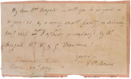 Lot #6 Dolley Madison Handwritten Letter Signed