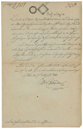 Lot #407 Heinrich von Bellegarde Signed Letter - Image 2