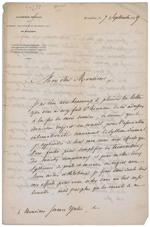 Lot #191 Adolphe Quetelet - Image 1