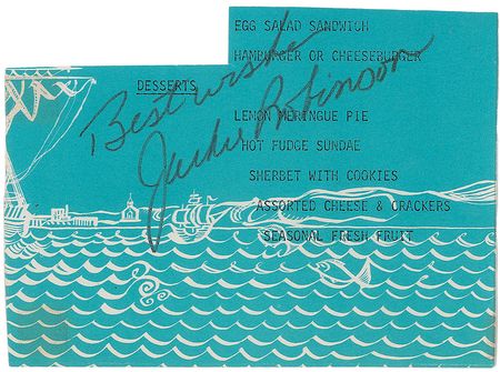 Lot #979 Jackie Robinson Signature - Image 1