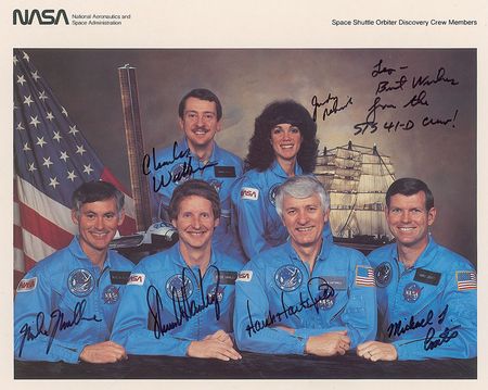 Lot #532 Space Shuttle Discovery Signed Photograph - Image 1