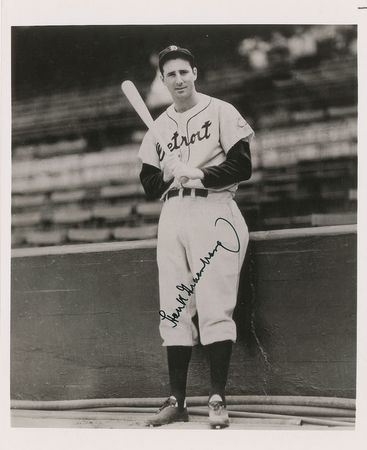 Lot #1003 Hank Greenberg Signed Photograph - Image 1