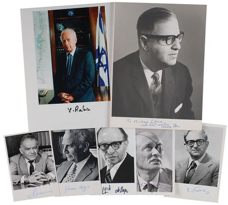 Lot #304 Israeli Leaders Signed Photograph - Image 1