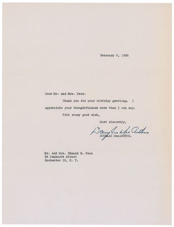 Lot #433 Douglas MacArthur - Image 2