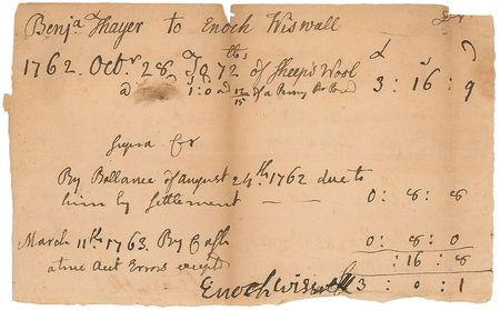 Lot #2 John Adams Handwritten Document