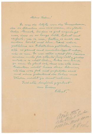 Lot #170 Albert Einstein: Fondly recalling a happy relative: ?Freud would have been among the unemployed, had all people been as healthy and un-crippled? - Image 2