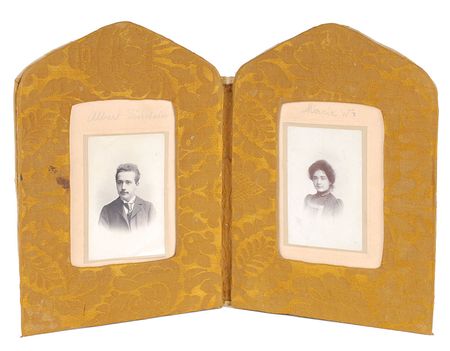 Lot #171 Albert Einstein: Remarkable 1890s portraits of Einstein and his first true love - Image 1