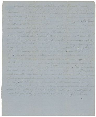 Lot #413 Confederate Obituary - Image 2