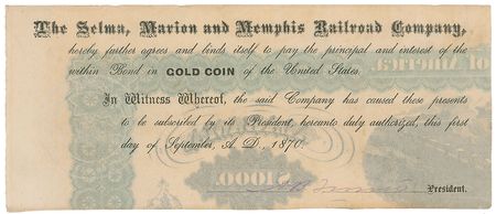 Lot #370 Nathan Bedford Forrest Partial Signed Document - Image 1