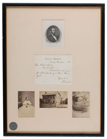 Lot #20 Abraham Lincoln: The president petitions Sumner for a Spanish-speaker - Image 1
