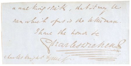 Lot #632 Charles Dickens Signed Note - Image 2