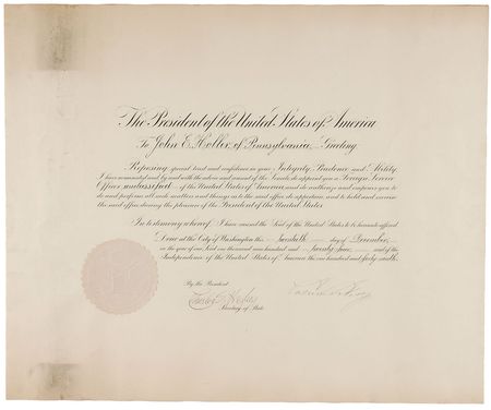 Lot #84 Calvin Coolidge Signed Document - Image 1