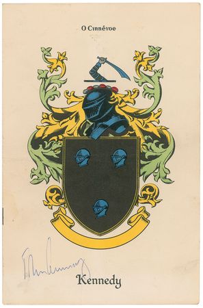 Lot #59 John F. Kennedy: Honored by the Irish Institute of New York City - Image 1