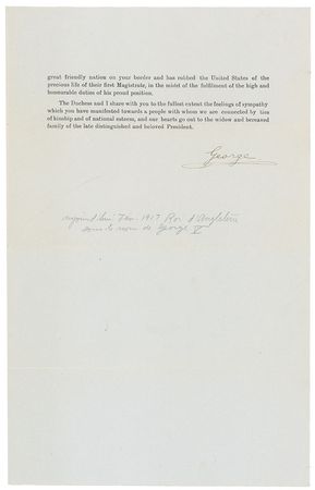 Lot #236 King George V Signed Document - Image 2