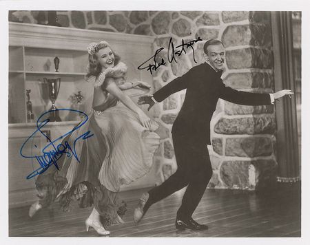 Lot #907 Fred Astaire and Ginger Rogers Signed Photograph - Image 1