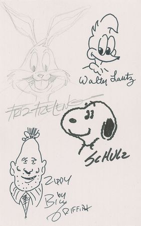 Lot #608 Cartoonists Sketches - Image 2