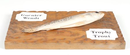 Lot #5046 Guenter Wendt’s Trout Plaque Presented by Collins at Apollo 11 Launch - Image 3
