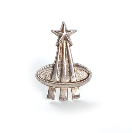 Lot #5084 Al Worden?s Silver Astronaut Lapel Pin - Image 1