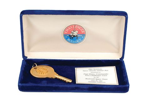Lot #9494 Paul Weitz?s First Challenger Presentation Key - Image 1
