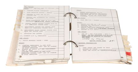 Lot #5016 Gene Cernan?s Gemini 9A Flown EVA Checklist - Image 2