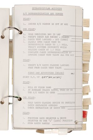 Lot #5016 Gene Cernan?s Gemini 9A Flown EVA Checklist - Image 7