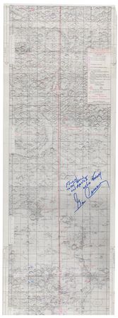 Lot #5042 Gene Cernan’s Apollo 10 Flown Map - Image 1
