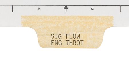 Lot #5099 Gene Cernan?s Apollo 17 Flown Descent Engine Throttle Schematic - Image 3