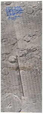 Lot #5054 Richard Gordon?s Apollo 12 Flown Lunar Map - Image 1