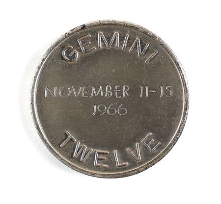Lot #5023 Jack Lousma’s Gemini 12 Flown Fliteline Medallion - Image 2